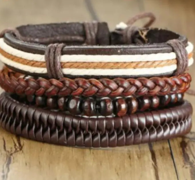 Men's Woven Bracelet Set - Braided Bracelet Collection