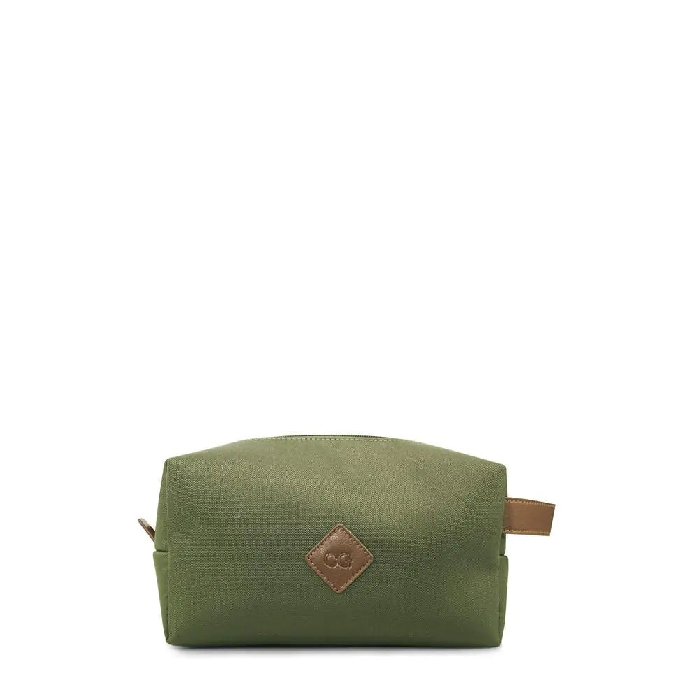 The Tourist Pouch- Olive Green/Chocolate