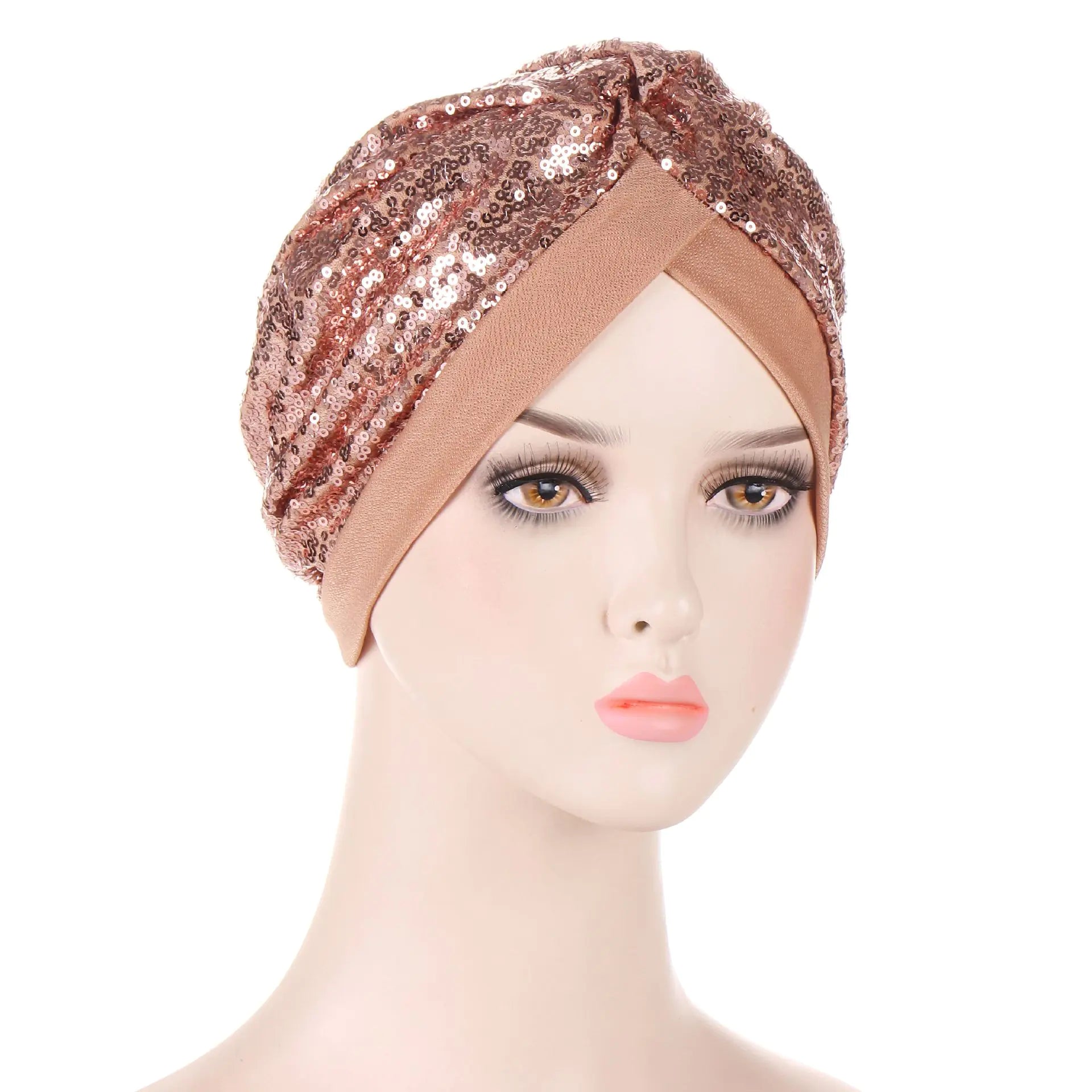 Sequin Turban Hat