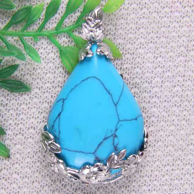 Tigereye Carnelian Teardrop Bead and Lapis Howlite Gem