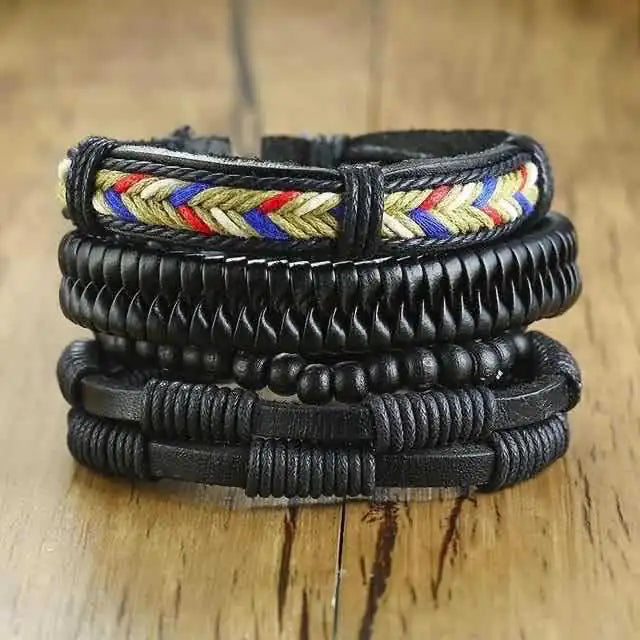 Men's Woven Bracelet Set - Braided Bracelet Collection