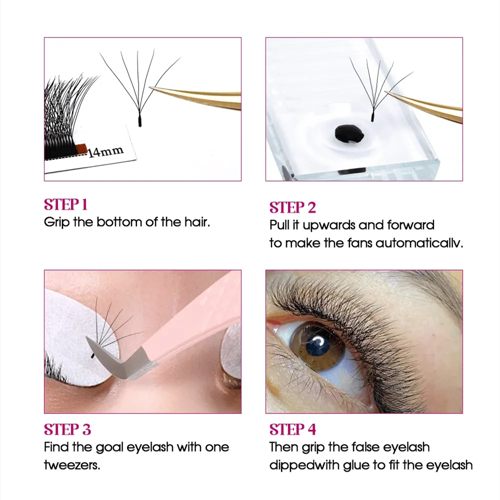 FADVAN Light 5D W Shaped 0.07mm M/C/D Curved Eyelash Extensions