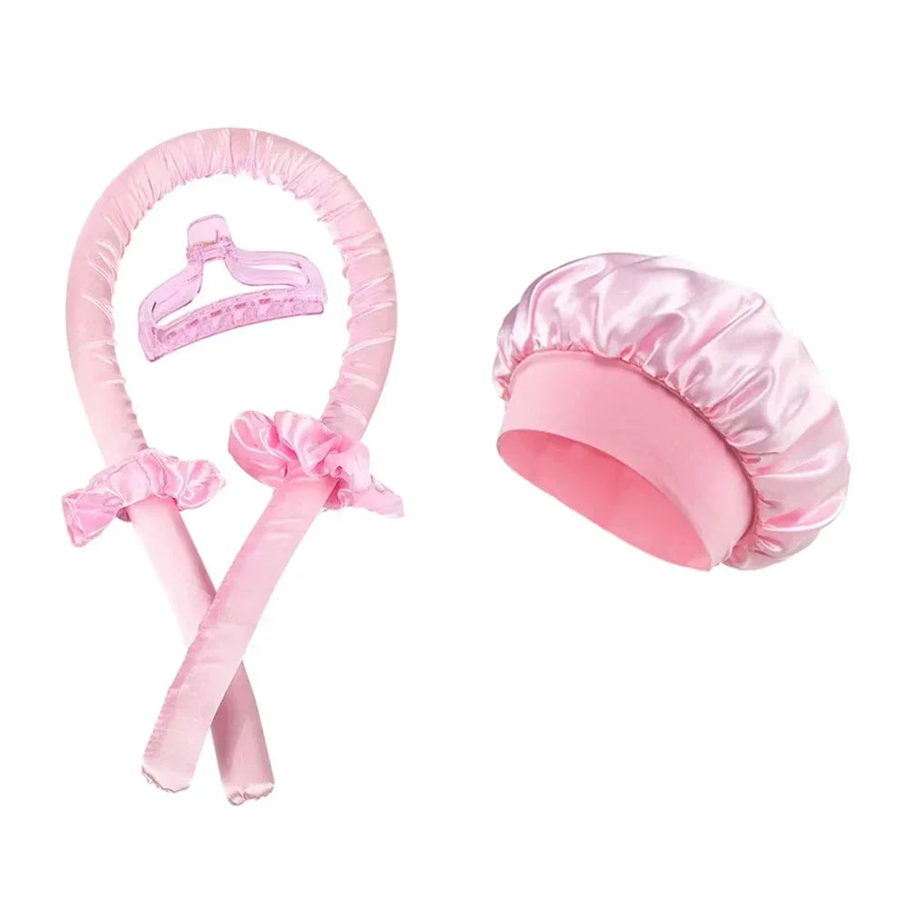 Silk Heatless Curling Headband – No-Heat Overnight Hair Rollers for Effortless Waves