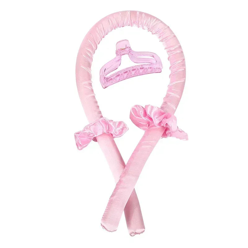Silk Heatless Curling Headband – No-Heat Overnight Hair Rollers for Effortless Waves