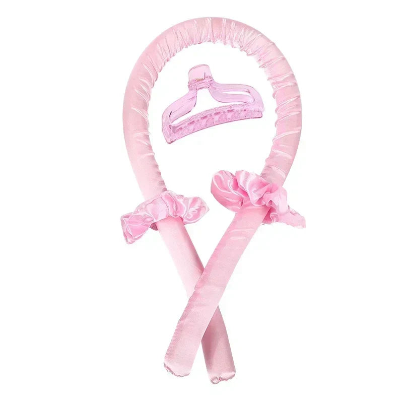 Silk Heatless Curling Headband – No-Heat Overnight Hair Rollers for Effortless Waves