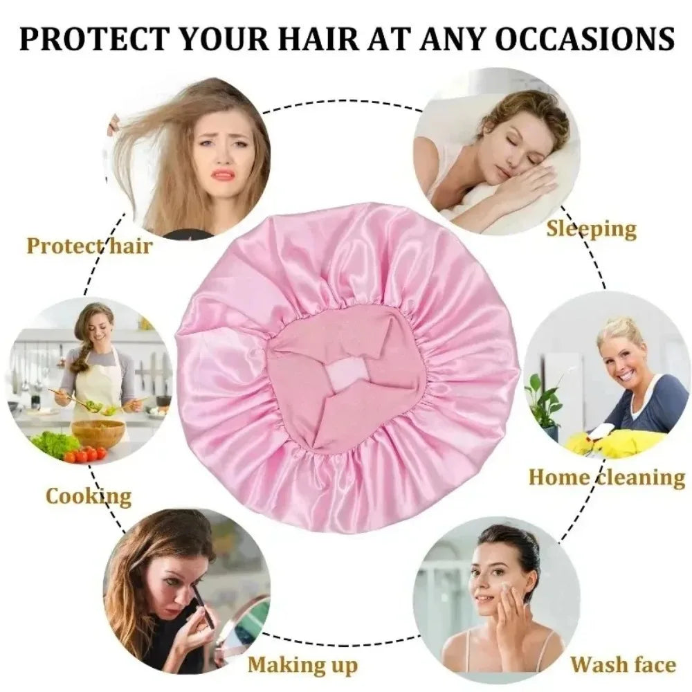 Silk Heatless Curling Headband – No-Heat Overnight Hair Rollers for Effortless Waves