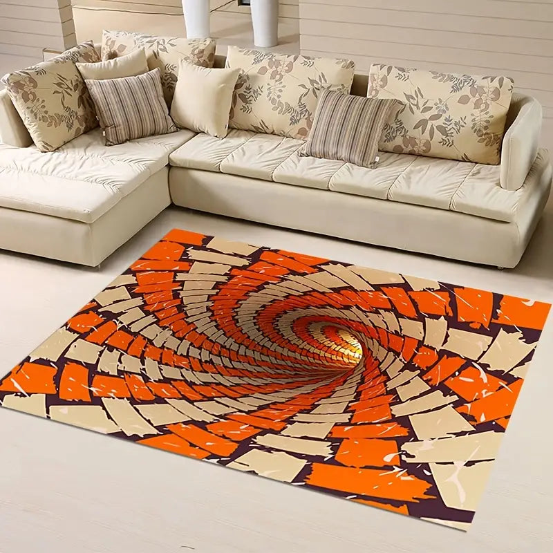 1pc Creative Geometric Illusion Carpet for Home Decor