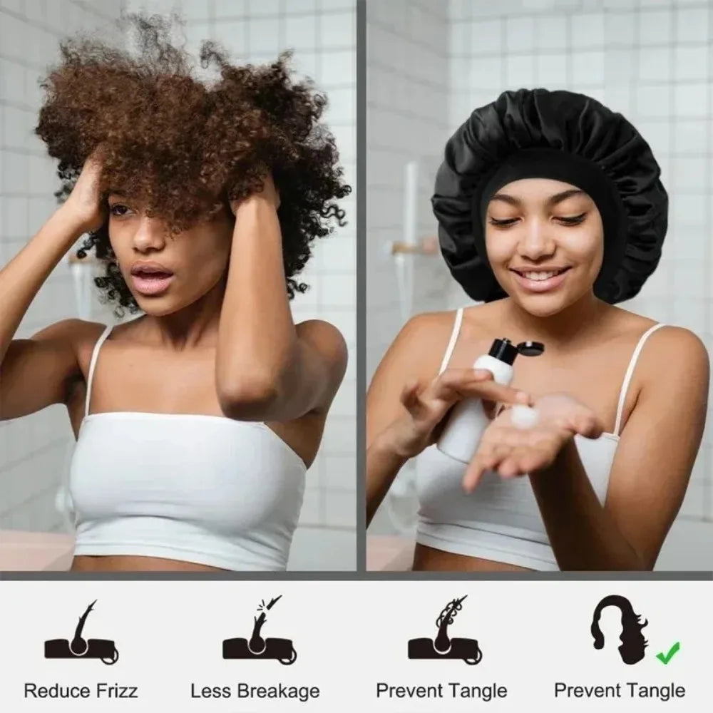 Silk Heatless Curling Headband – No-Heat Overnight Hair Rollers for Effortless Waves