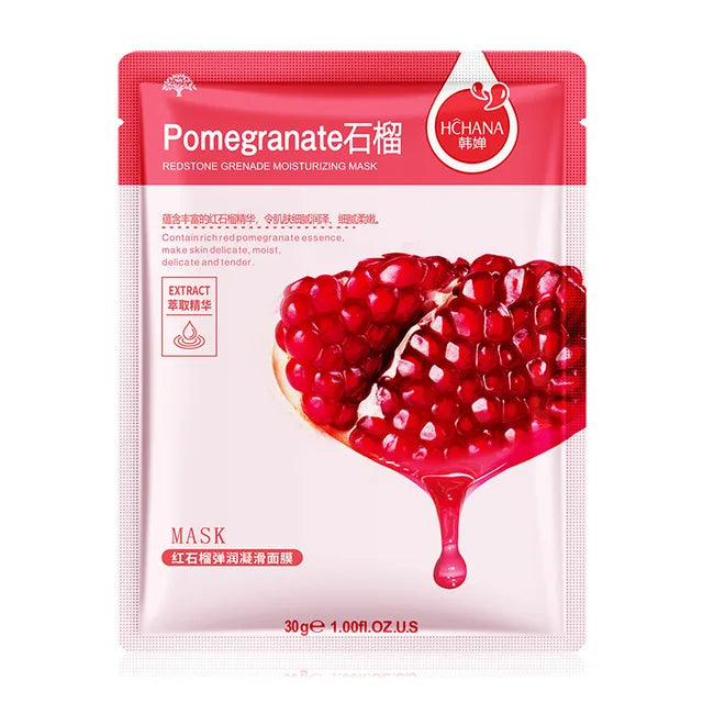 30pcs Natural Plant Extract Facial Sheet Mask Set – Moisturizing, Oil Control, Anti-Aging Skin Care Treatment