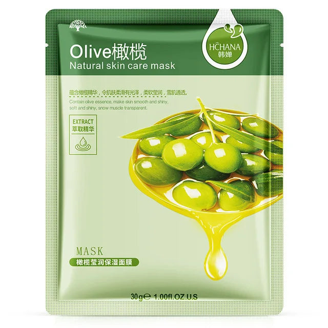 30pcs Natural Plant Extract Facial Sheet Mask Set – Moisturizing, Oil Control, Anti-Aging Skin Care Treatment