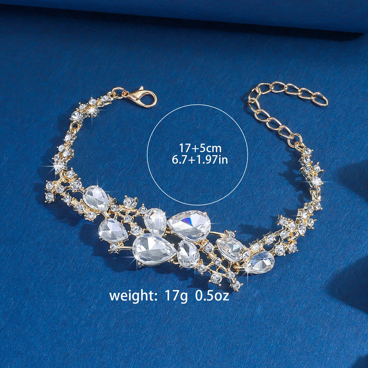 Elegant Bridal Crystal Bracelet
