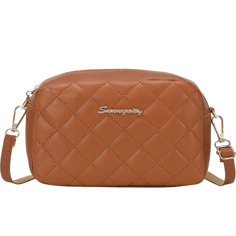 Tassel Small Messenger Bag For Women 2024 Trend Lingge Embroidery Camera Female Shoulder Bag Fashion Chain Ladies Crossbody Bags