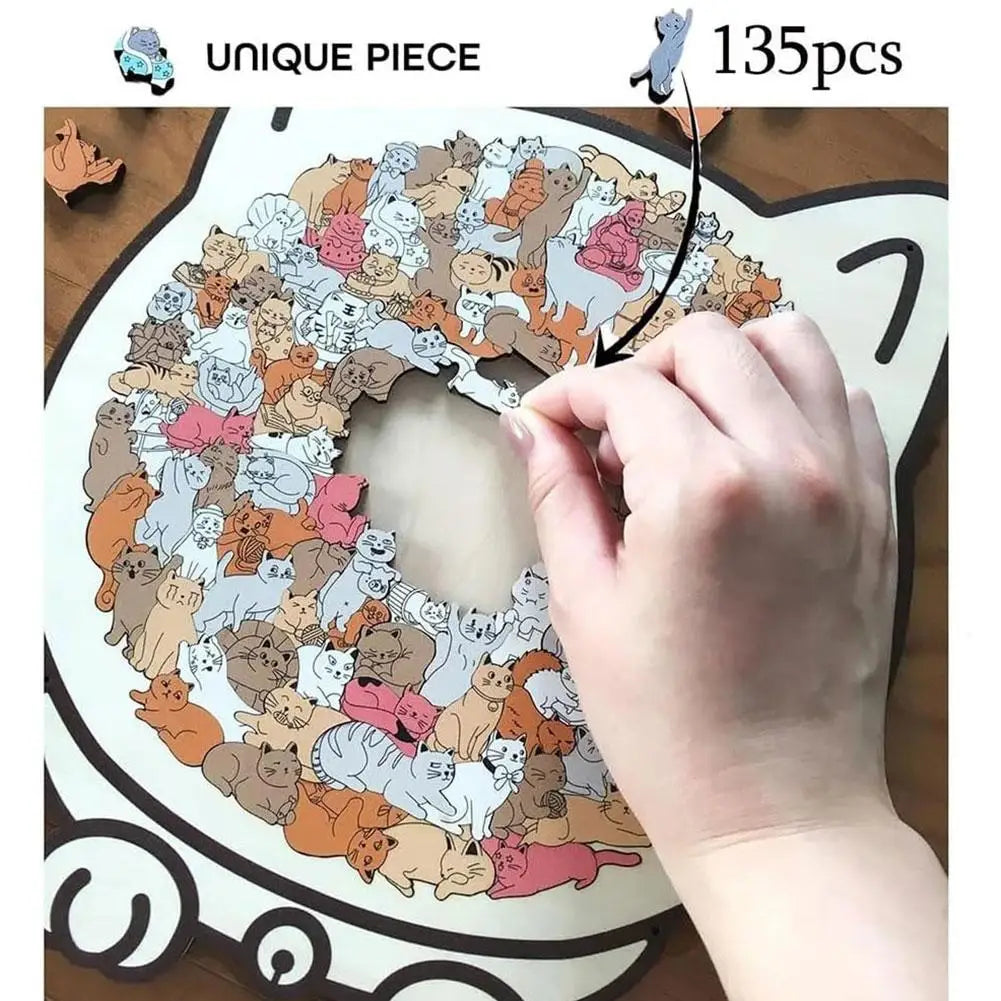 PurrfectMind™ – 135-Piece Calm Cat Puzzle 🐱