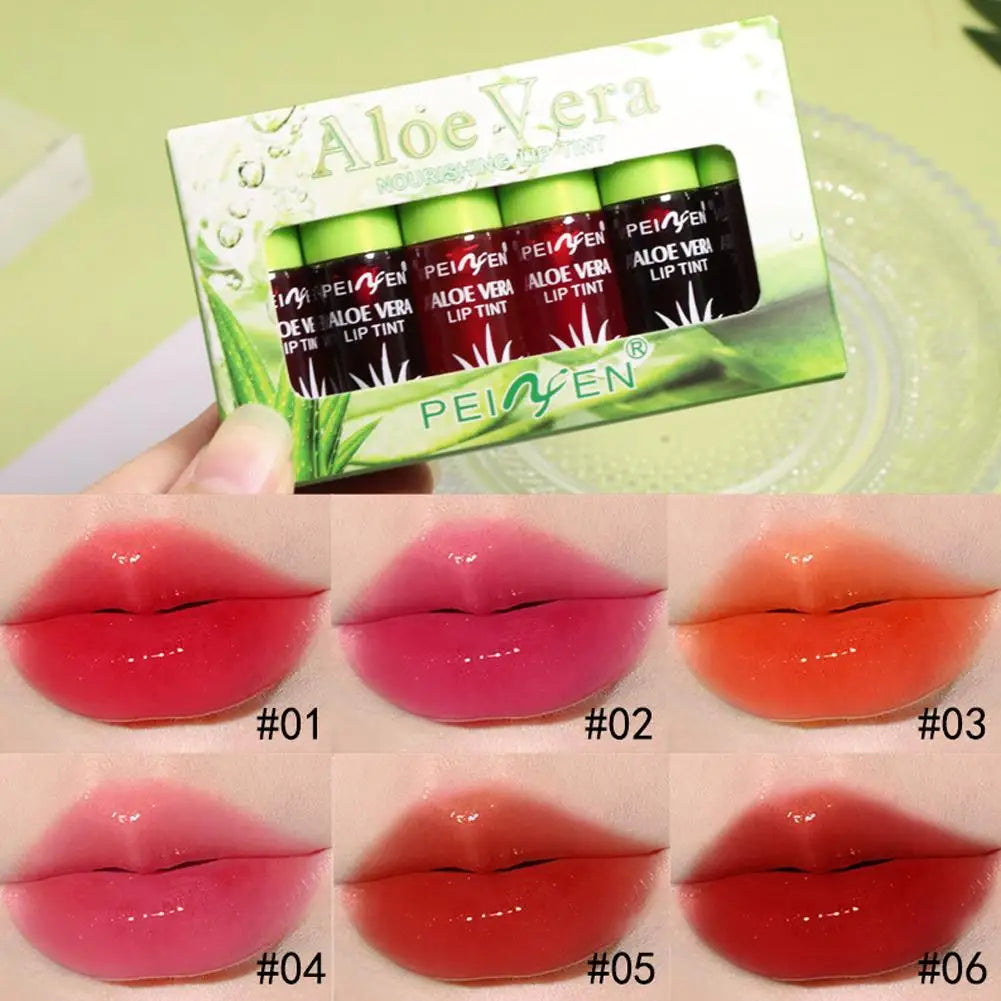 6 Color Lip Tint Stain Set