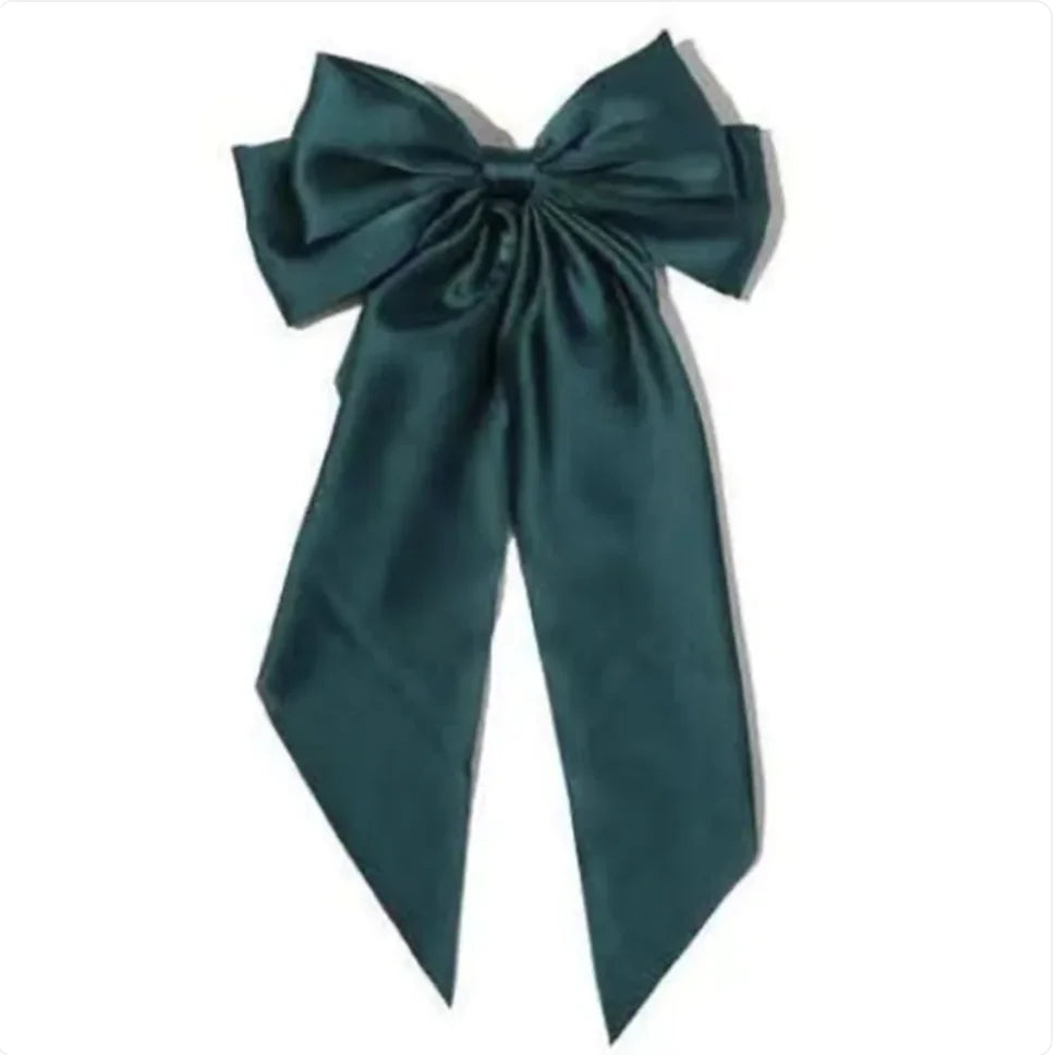Red Big Bow Hairpin