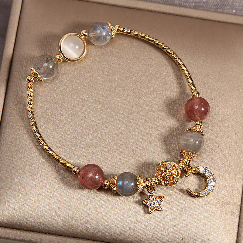Natural Moonstone Crystal Bracelet for Women