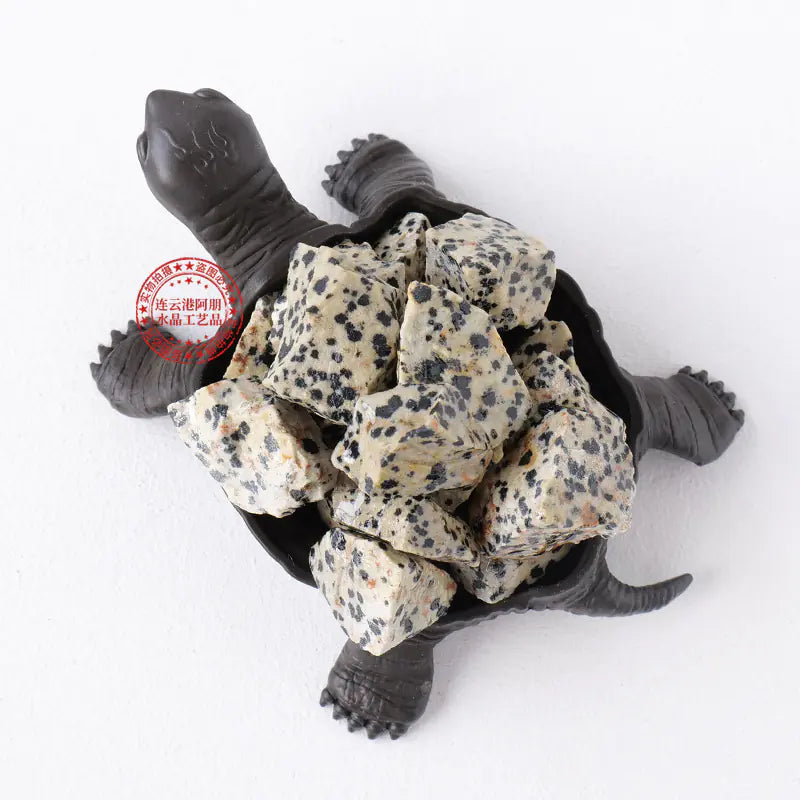 Natural Crystal Turtle Figurine with Amethyst & Citrine