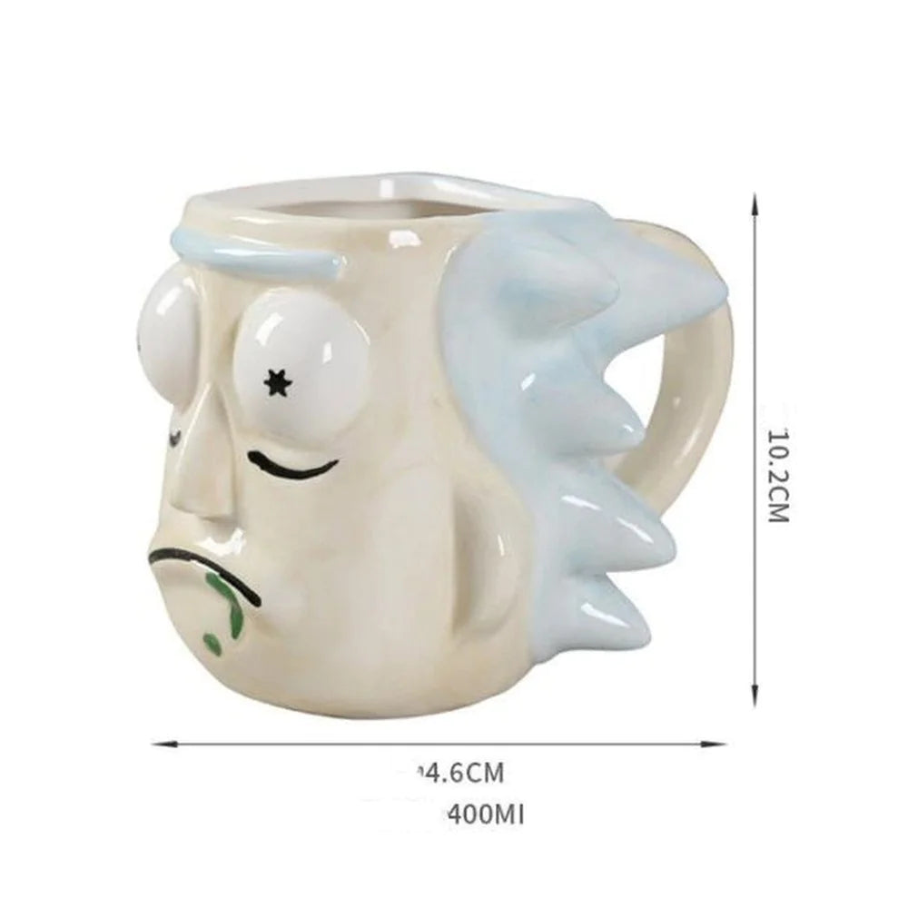 Rick and Morty 3D Large Capacity Ceramic Mugs