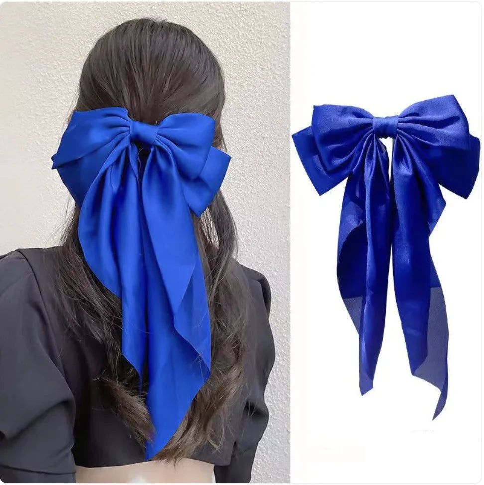 Red Big Bow Hairpin