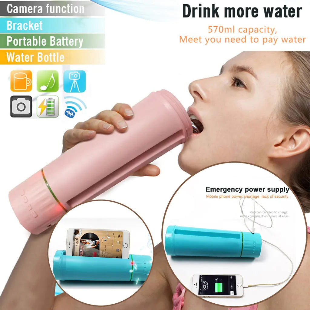 Smart Bluetooth Speaker Water Cup with Selfie Function