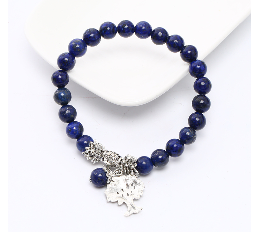 Natural Energy Stone Bracelet with Tree of Life