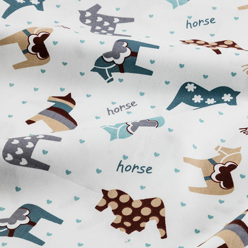 100% Cotton Twill Cartoon Print Fabric and Pillowcase