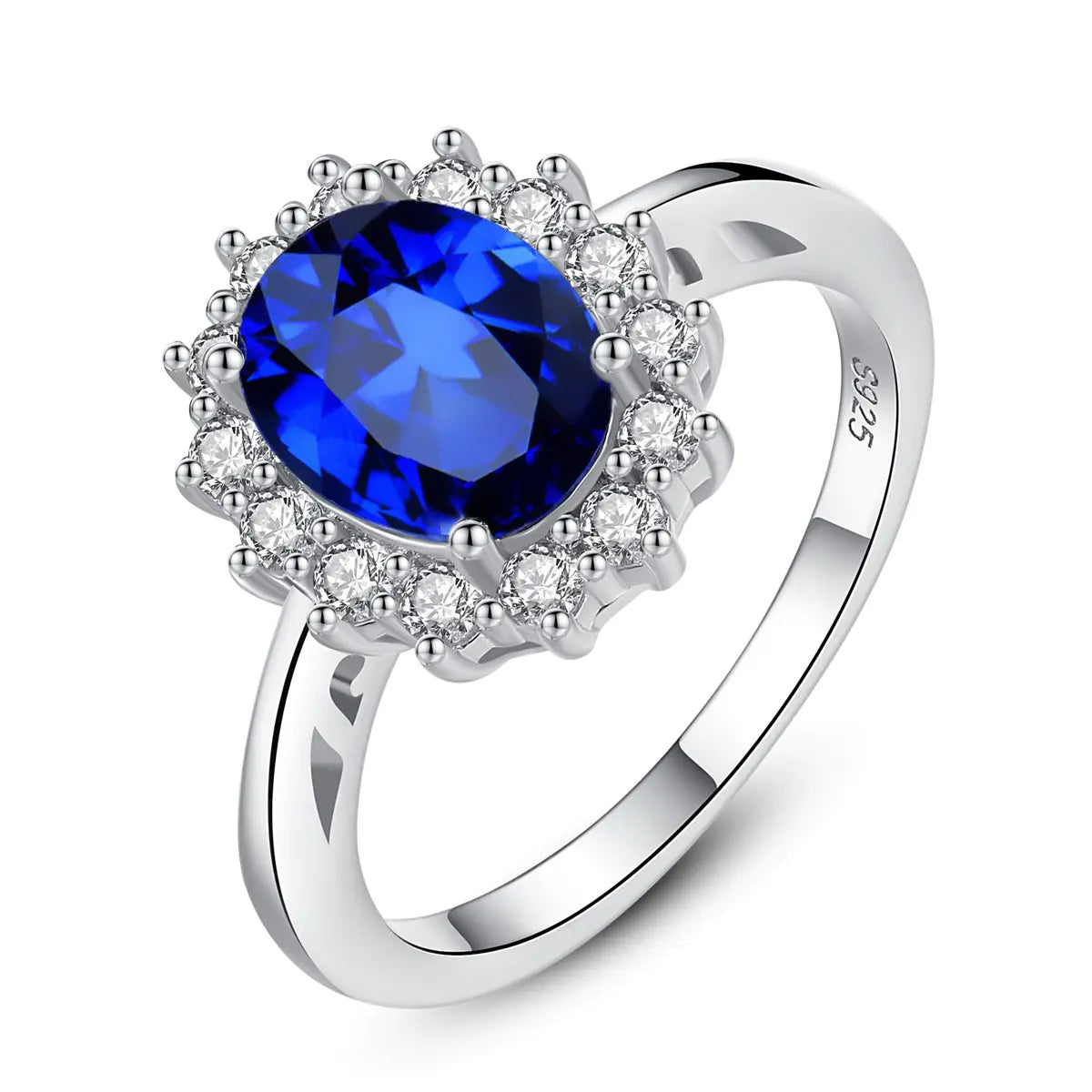 PAG&MAG S925 Silver Ring with Kashmir Velvet Sapphire