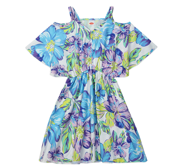 Summer Bohemian Mother-Daughter Chiffon Beach Dress