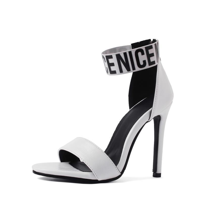Open-Toe High Heels