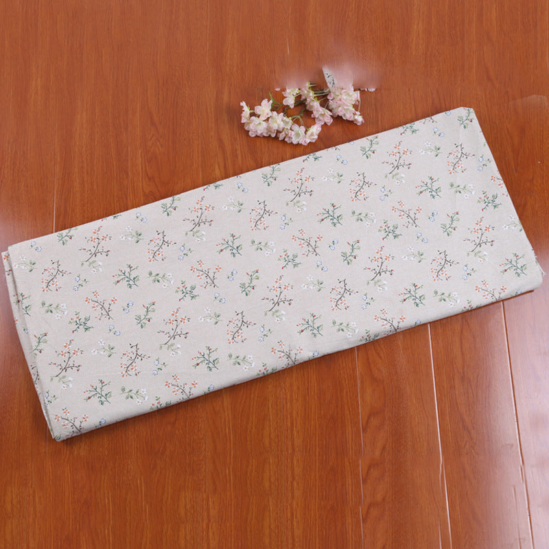 Pastoral Gardenia Cotton Linen Fabric for Upholstery