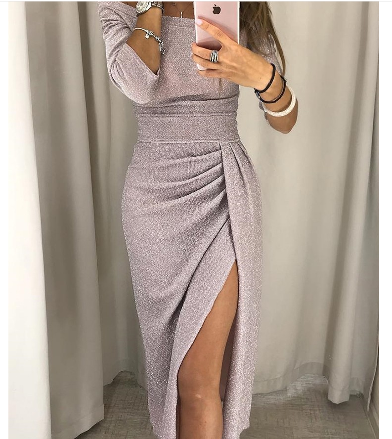 Off-Shoulder Evening Dress