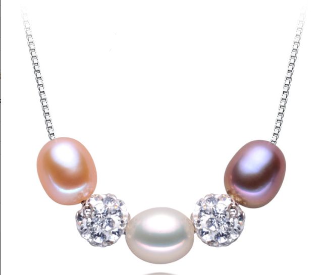 Zhuji Natural Freshwater Pearl Necklace with Pendant