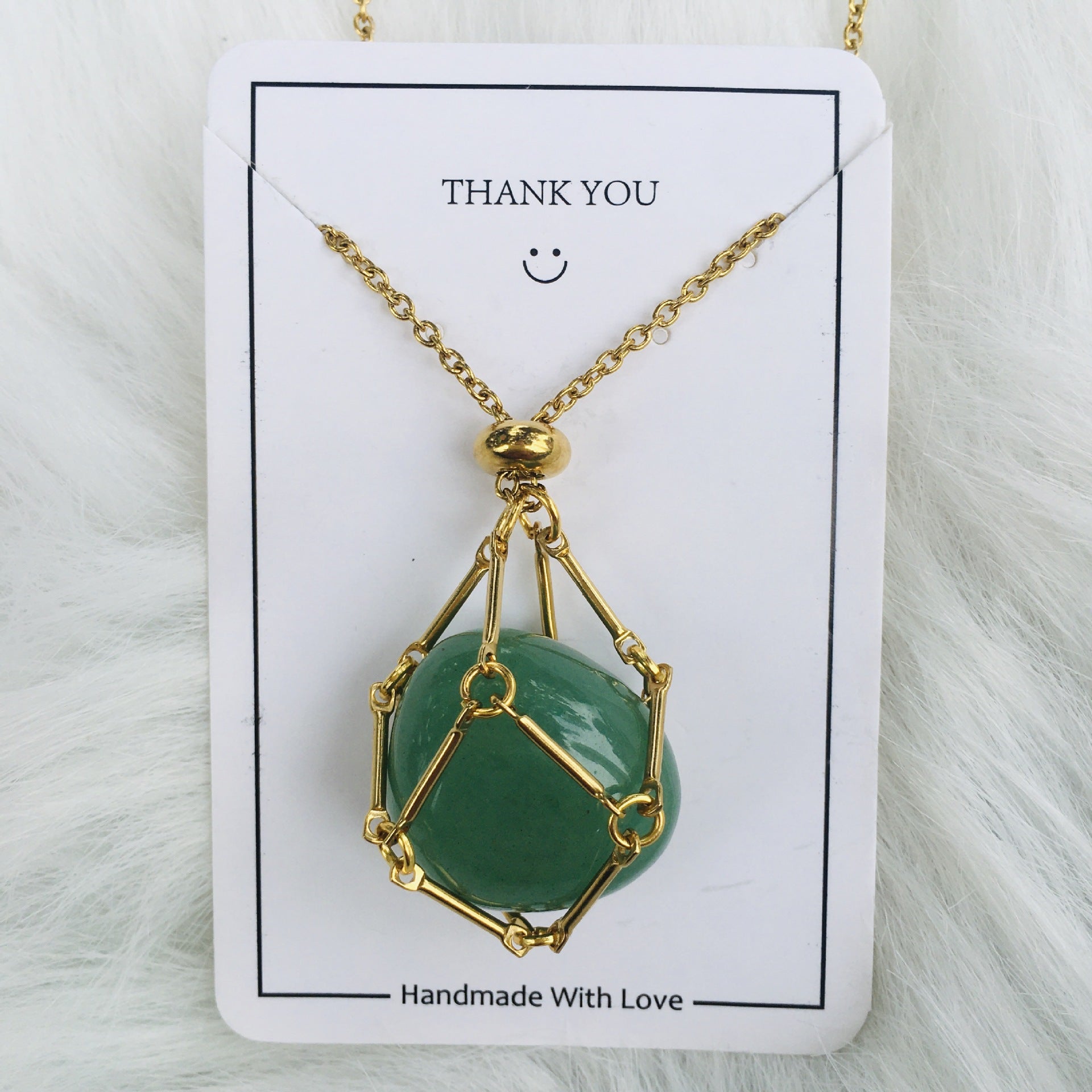 Crystal Raw Stone Pendant Necklace