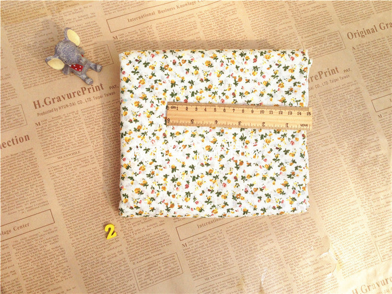 Floral Cotton Fabric with Small Print Design