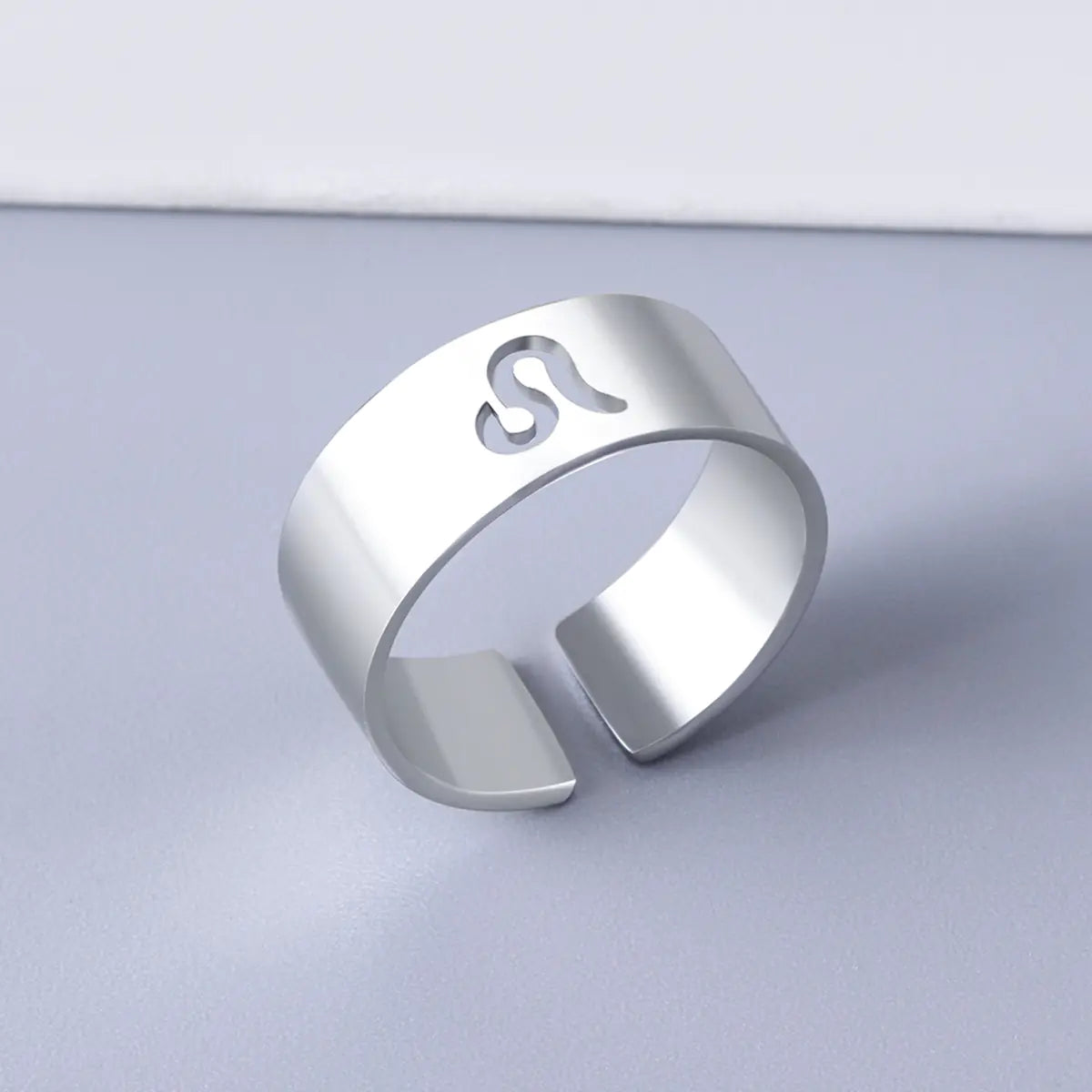 Virgo Zodiac Stainless Steel Ring with Card Packaging
