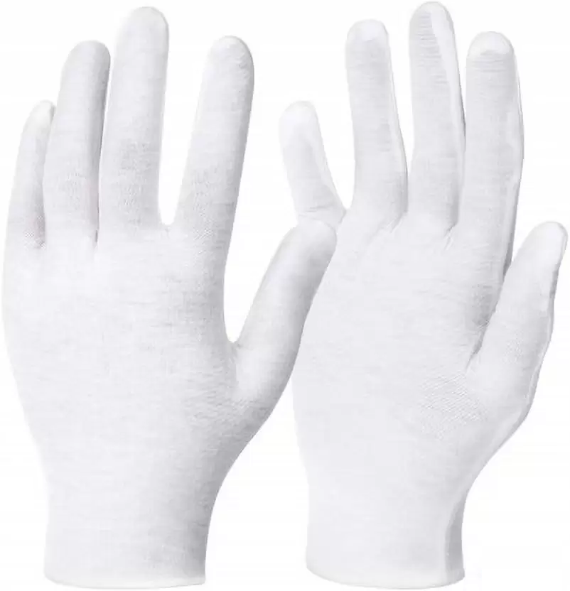 Solid Protective Men & Women Gloves-White