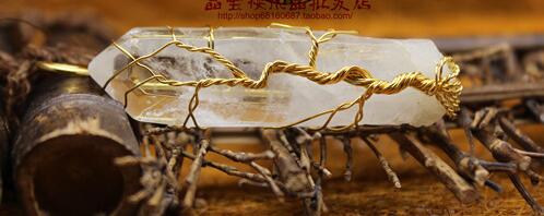 Natural Crystal Tree of Life Pendant Necklace