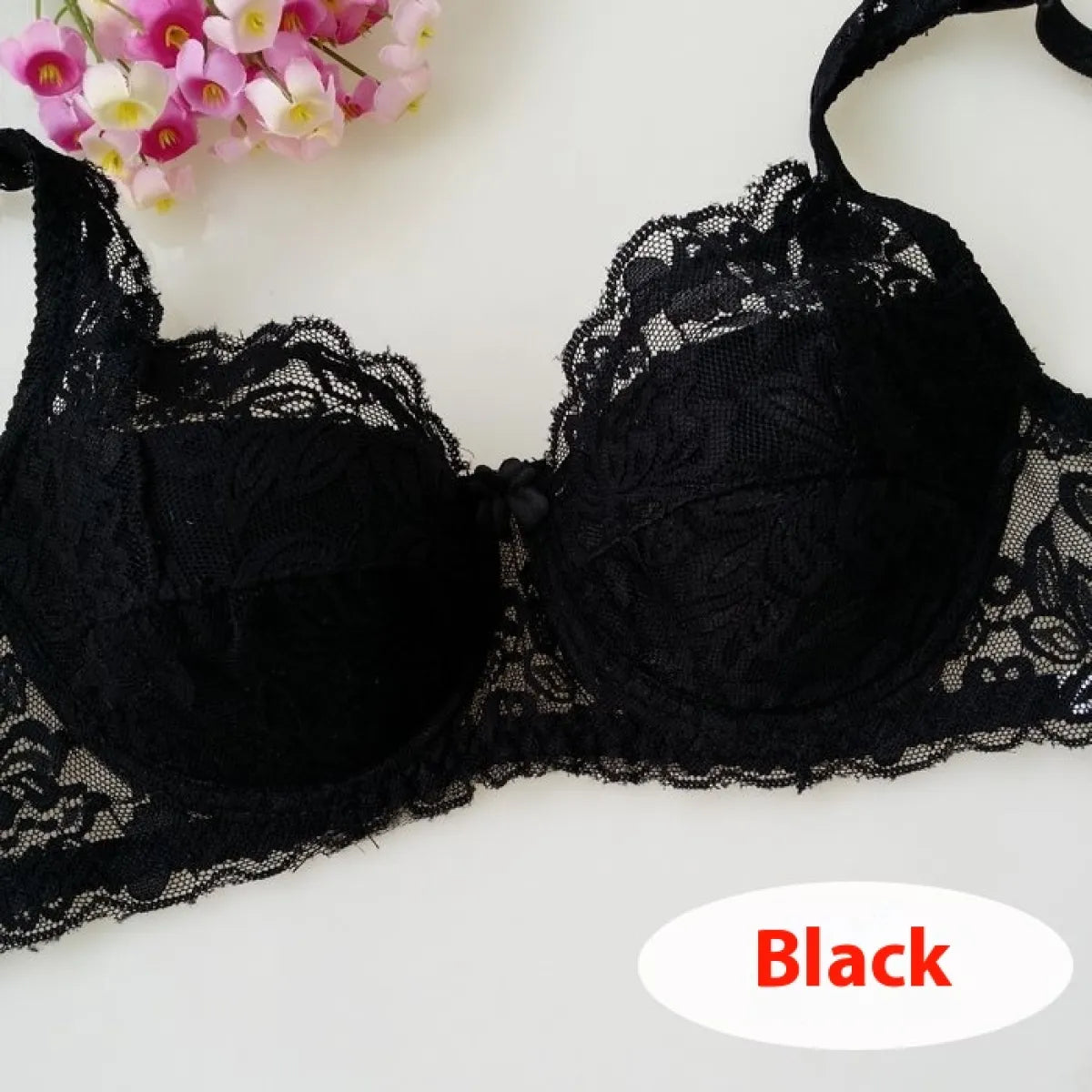 Breathable  Lace Push Up Bra Set