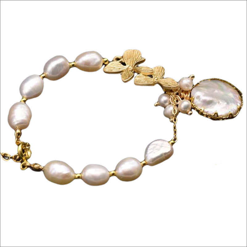 GLSEEVO Natural Baroque Freshwater Pearl Bracelet Set