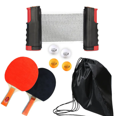 Portable Retractable Table Tennis Racket Set