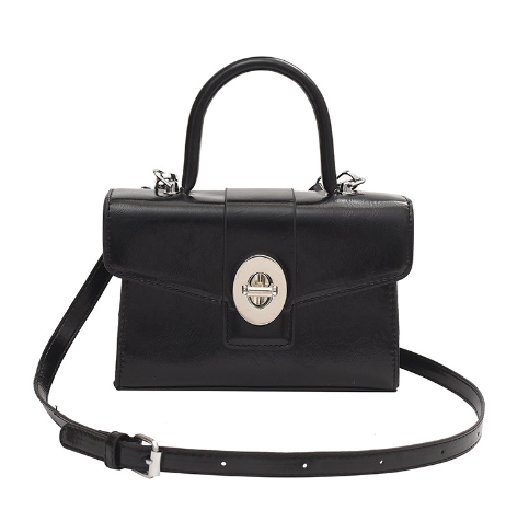 Cowhide Fashion Beaded Women's Messenger Handbag