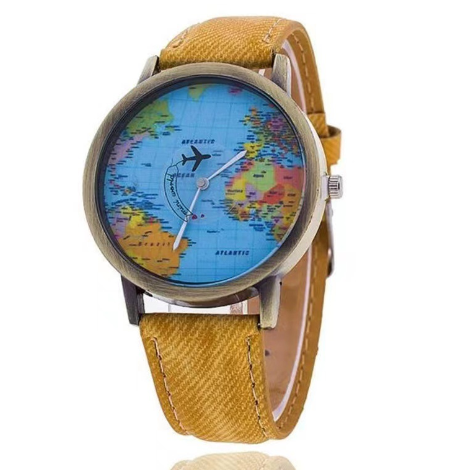 Denim Fabric Women's Watch