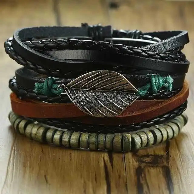 Men's Woven Bracelet Set - Braided Bracelet Collection