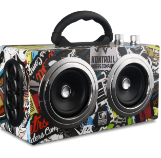 Bluetooth Boombox with Colorful Print (Single Unit)