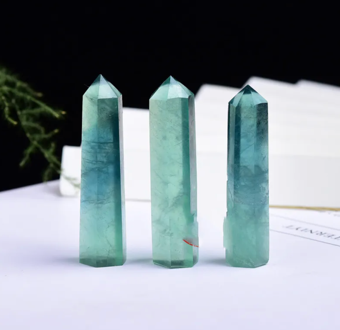 Six-Sided Crystal Energy Column