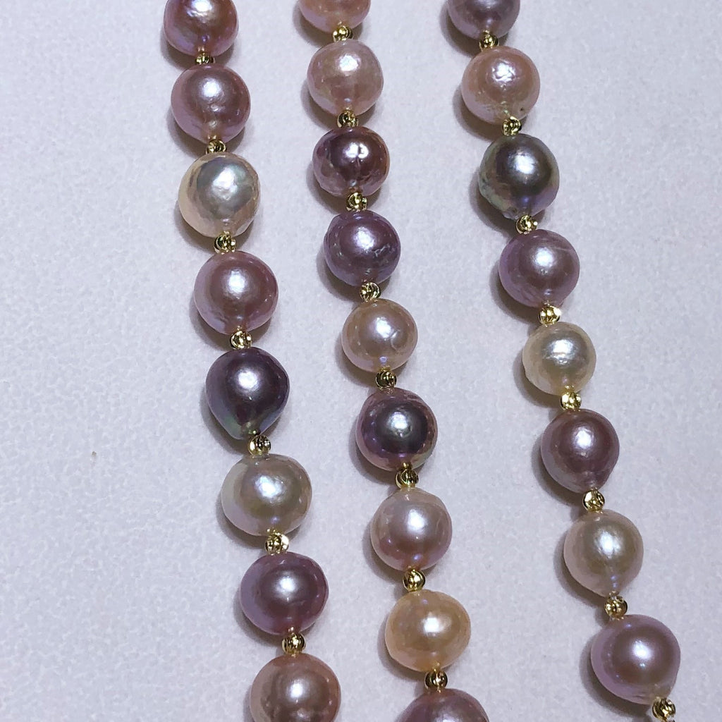 Natural Freshwater Pearl Necklace and Bracelet Set