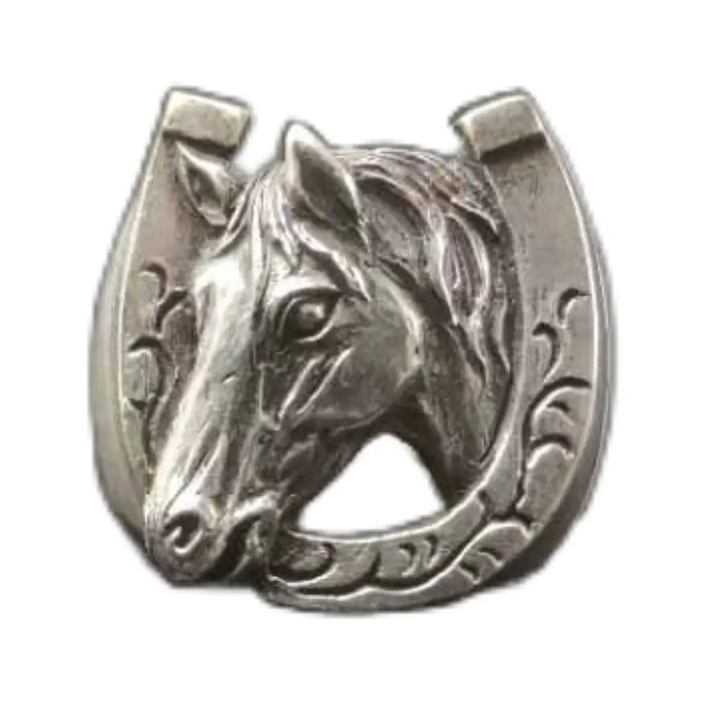 Thai Silver Tangcao Horseshoe Zodiac Ring