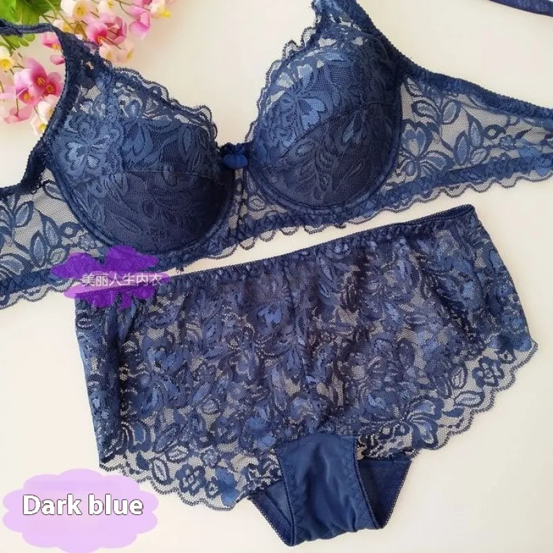 Breathable  Lace Push Up Bra Set