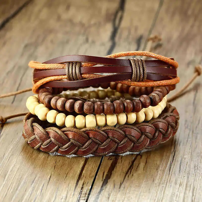 Men's Woven Bracelet Set - Braided Bracelet Collection
