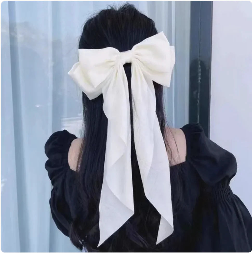 Red Big Bow Hairpin